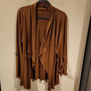 Women's Torrid  Brown Suede Jacket Size 2 EUC